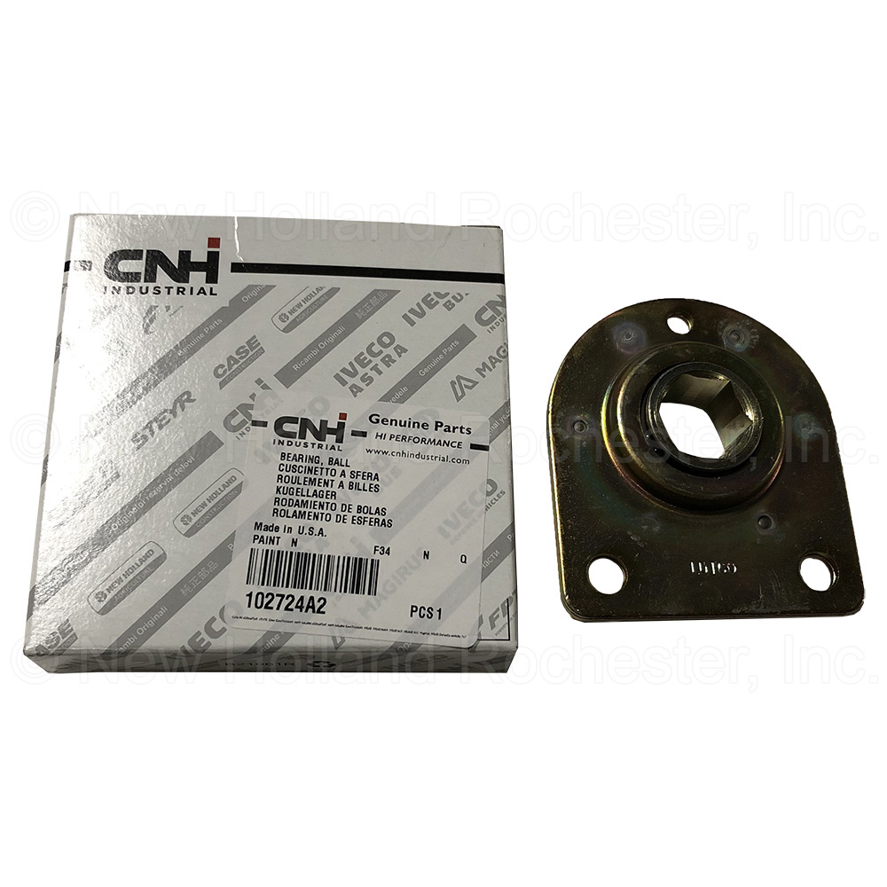 New Holland 7/8" Hex Bore Ball Bearing with Hanger Part # 102724A2