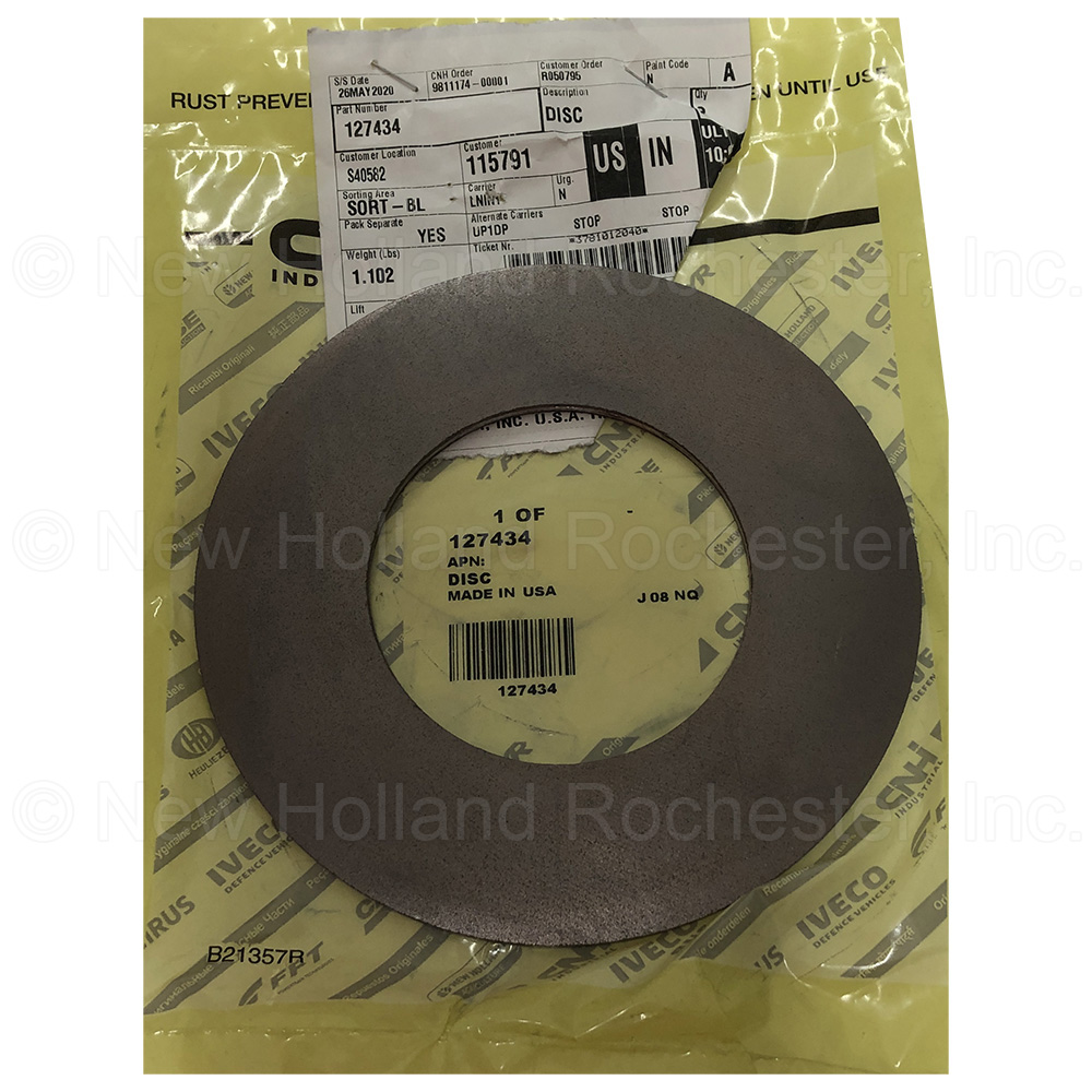 New Holland Disc Part # 127434