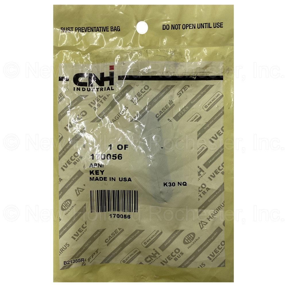 New Holland Key Part # 170056 - Image 2