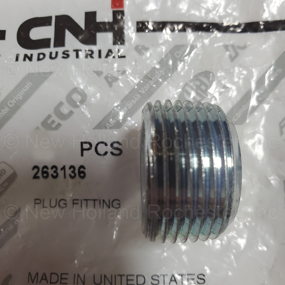 New Holland 3/4"-14 NPTF Square Magnetic Plug Part # 263136 - Image 2