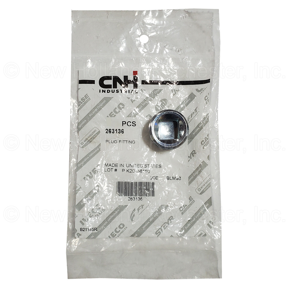 New Holland 3/4"-14 NPTF Square Magnetic Plug Part # 263136 - Image 3
