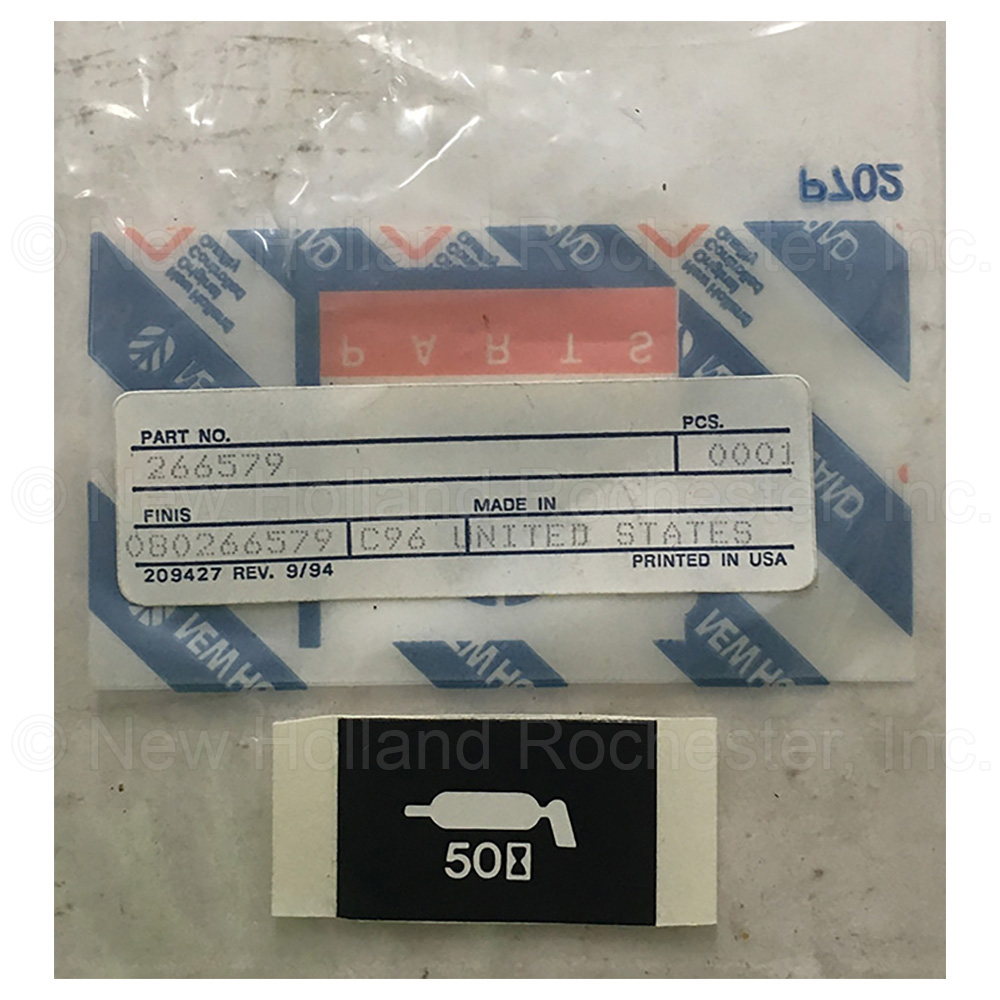 New Holland Decal Part # 266579