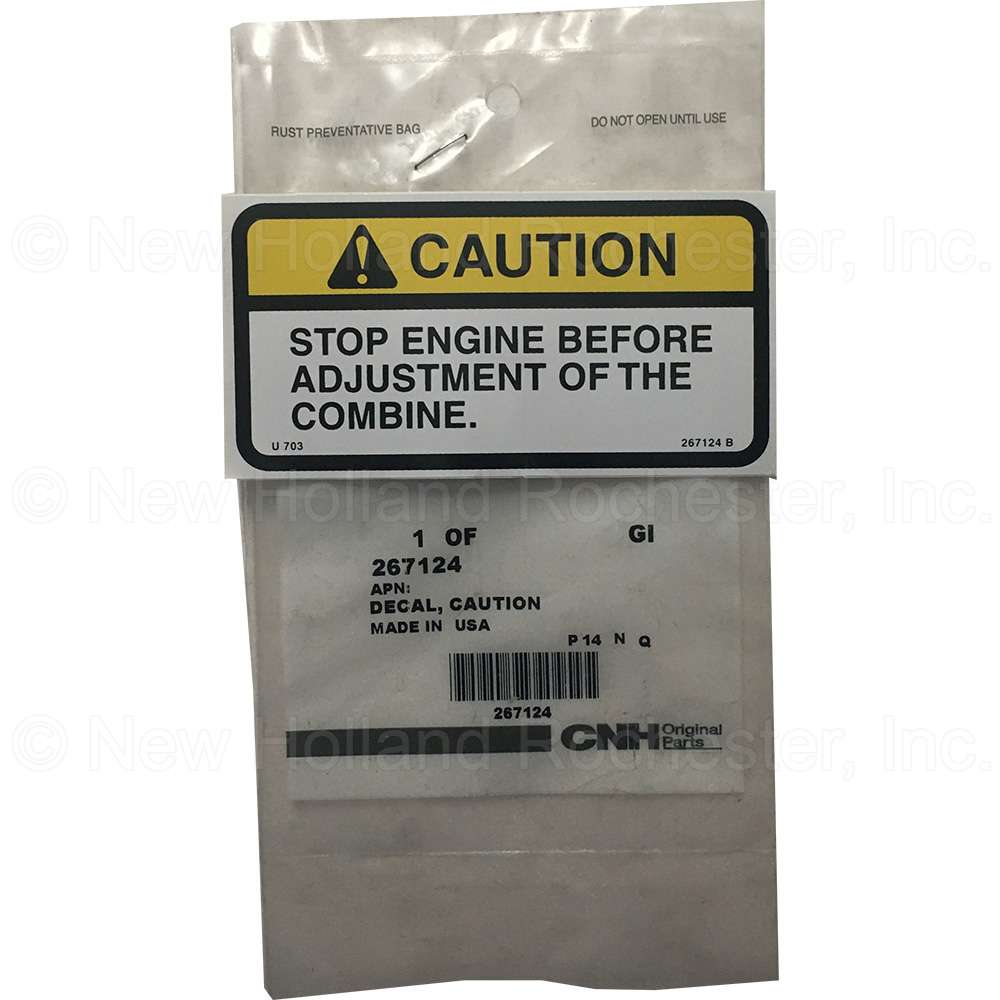 New Holland Decal Part # 267124