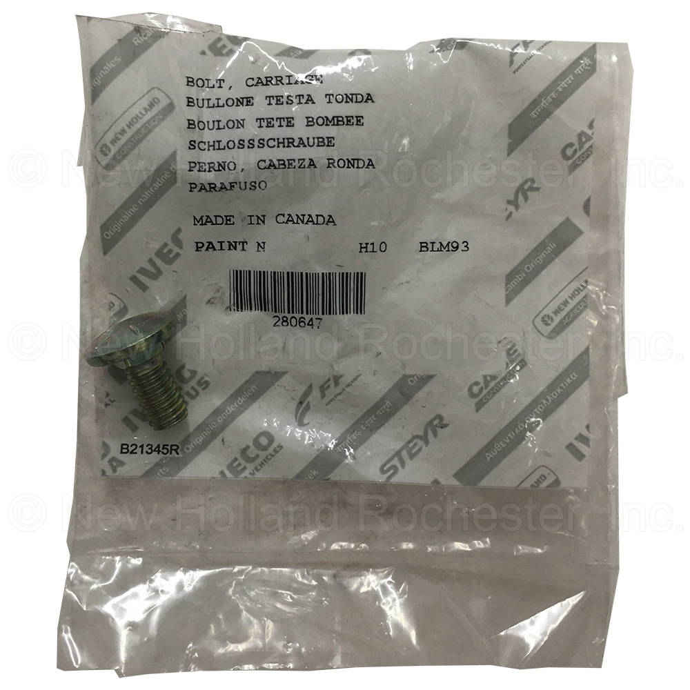 New Holland Carriage Bolt Part # 280647