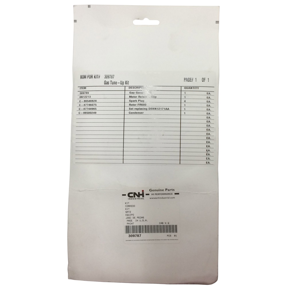 New Holland Tune-Up Kit Part # 309787 - Image 2