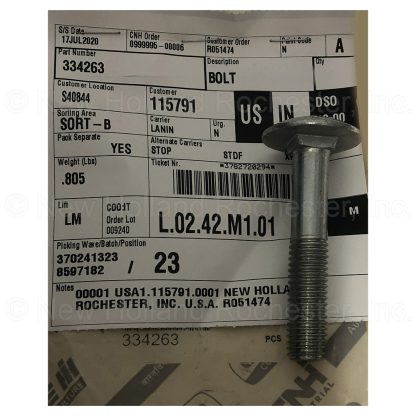 New Holland Screw Part # 334263