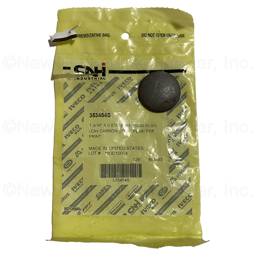 New Holland Plug Part # 353454S