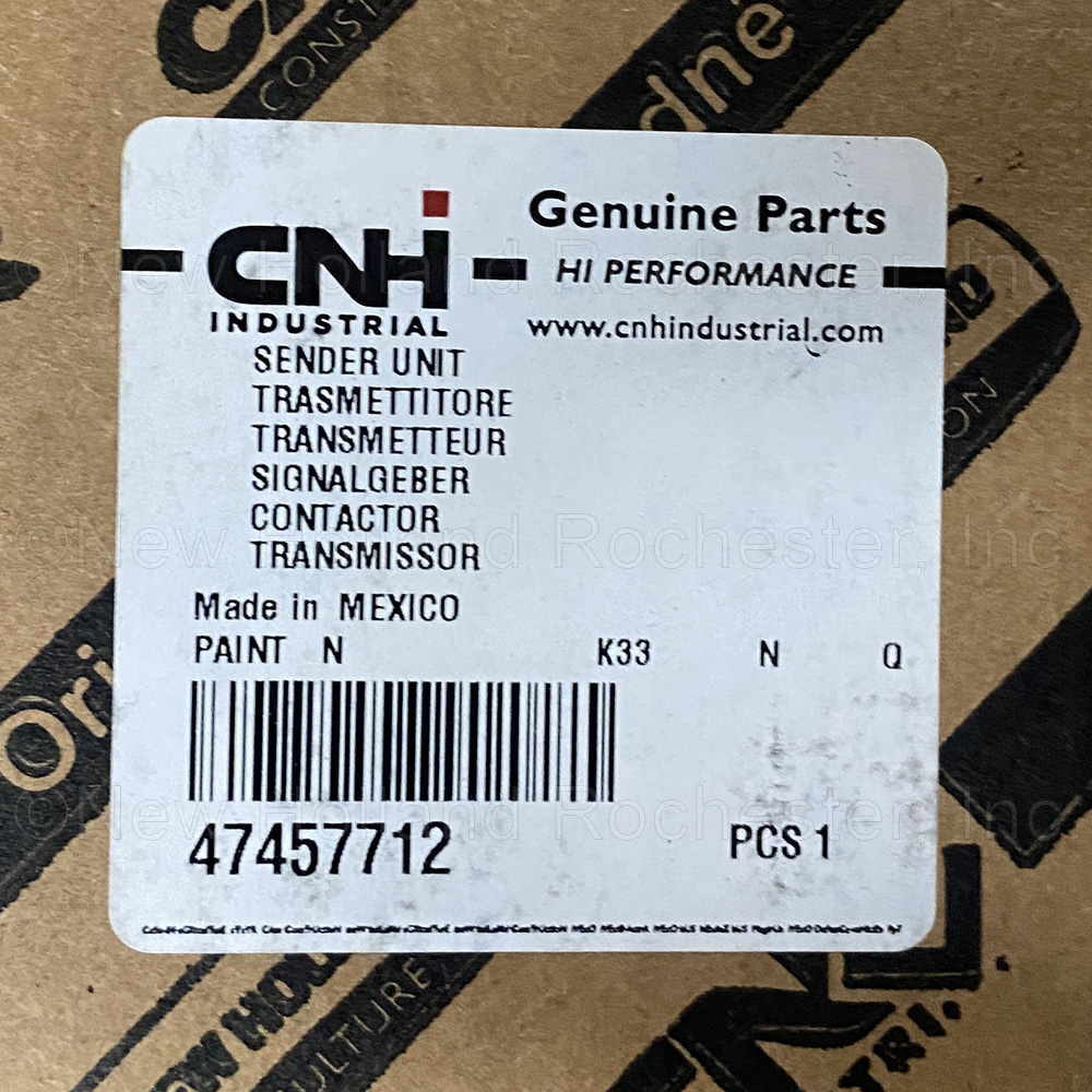 New Holland Sender Unit Part # 47457712 - Image 3