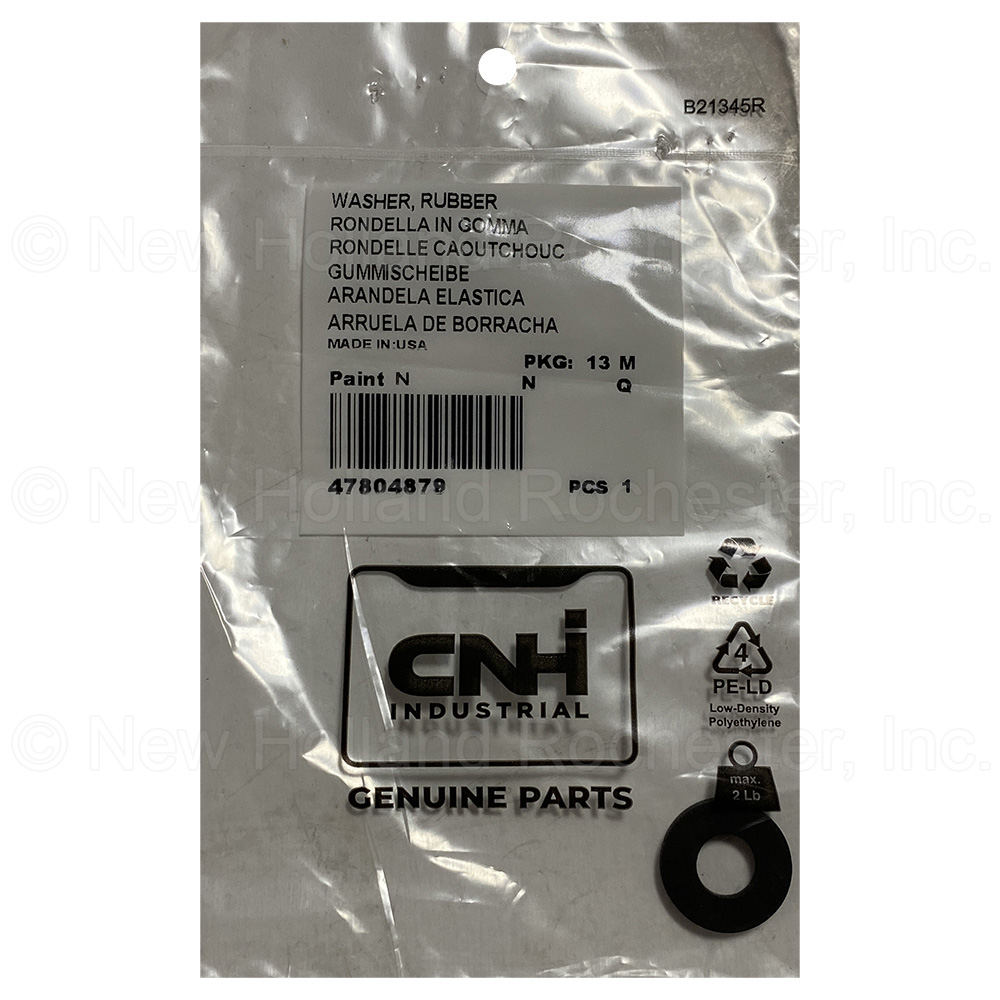 New Holland Rubber Washer Part # 47804879