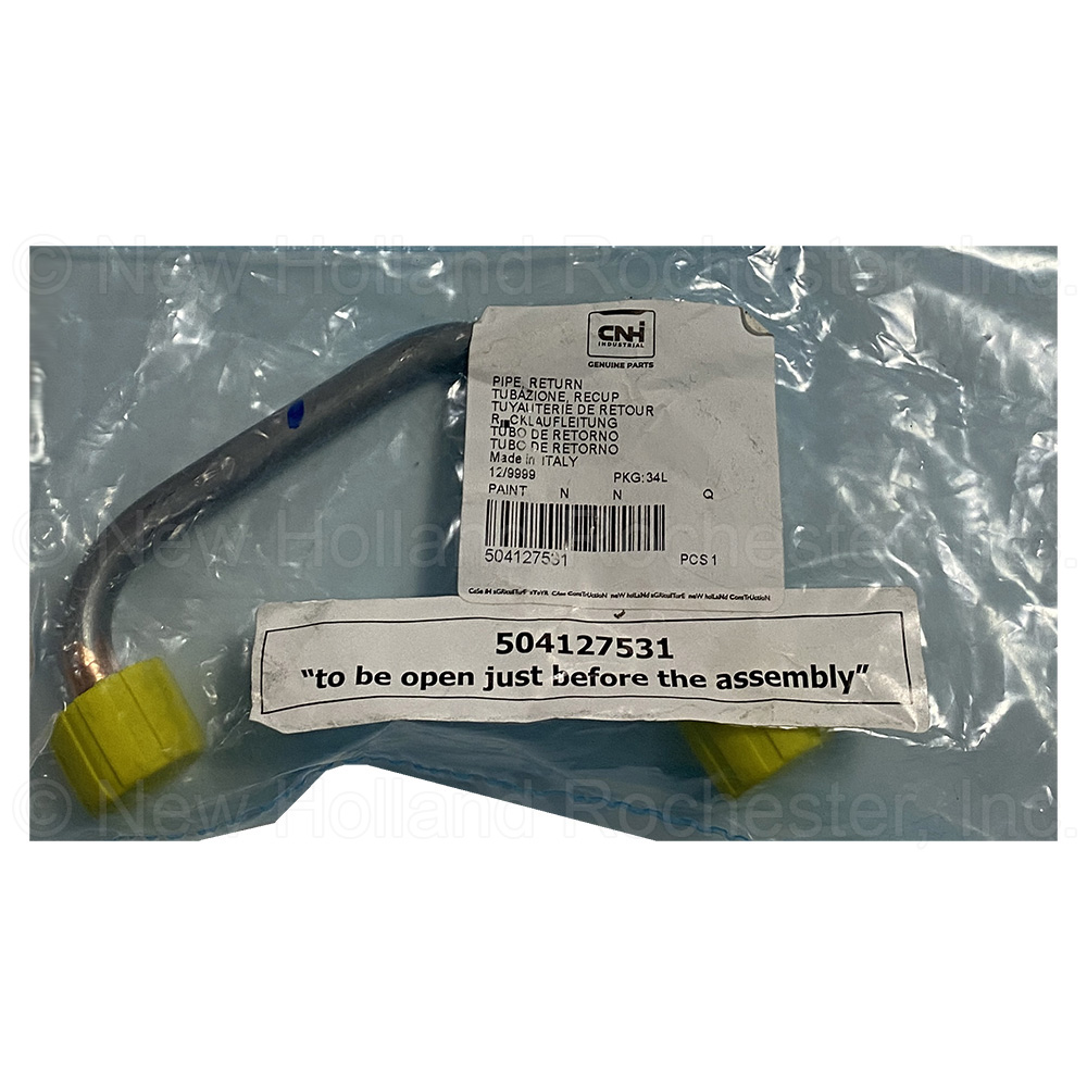 New Holland Return Pipe Part # 504127531