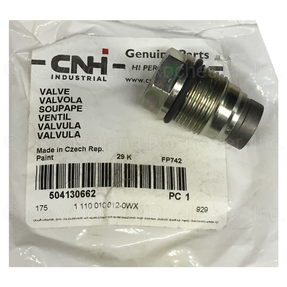 New Holland Valve Part # 504130662
