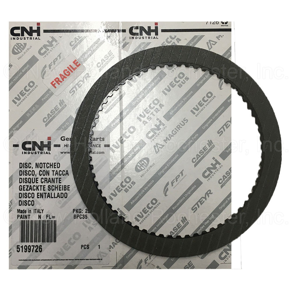 New Holland Notched Disc Part # 5199726