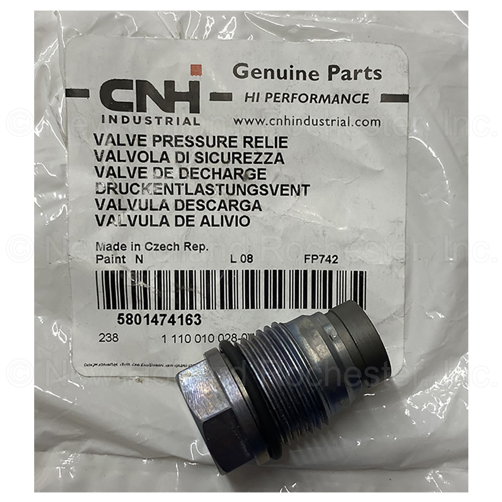 New Holland Pressure Relief Valve Part # 5801474163