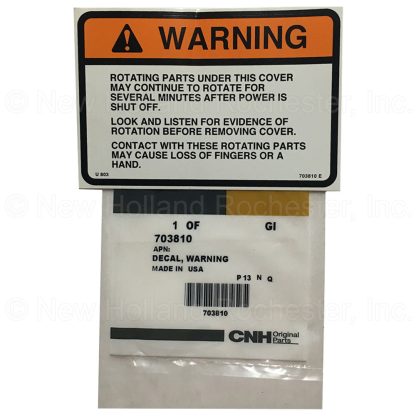 New Holland Decal Part # 703810