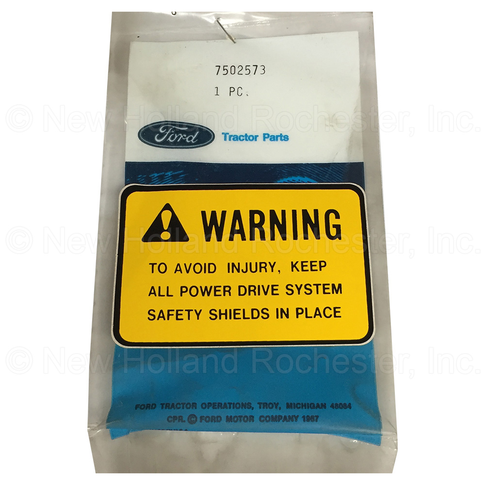 New Holland Decal Part # 7502573
