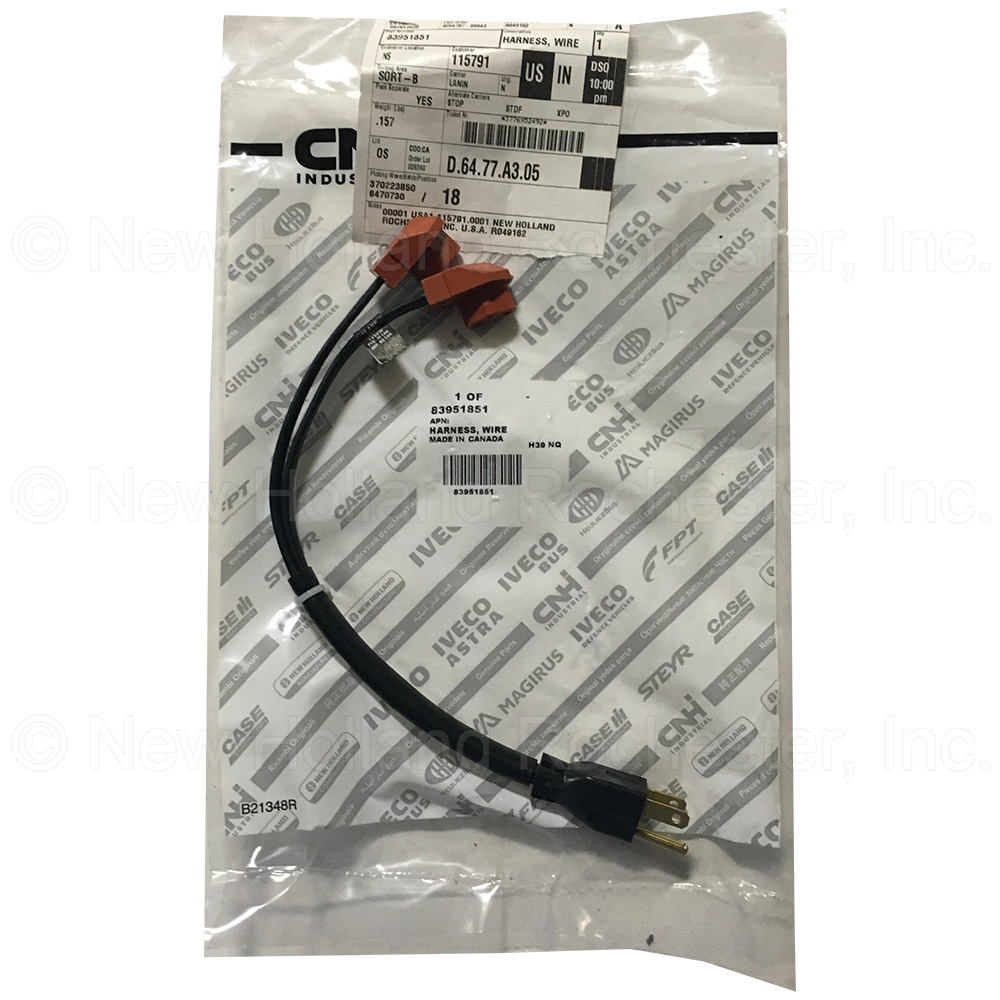 New Holland Wire Part # 83951851