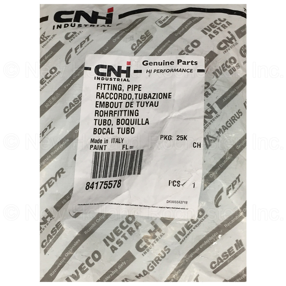 New Holland Pipe Fitting Part # 84175578 - Image 2