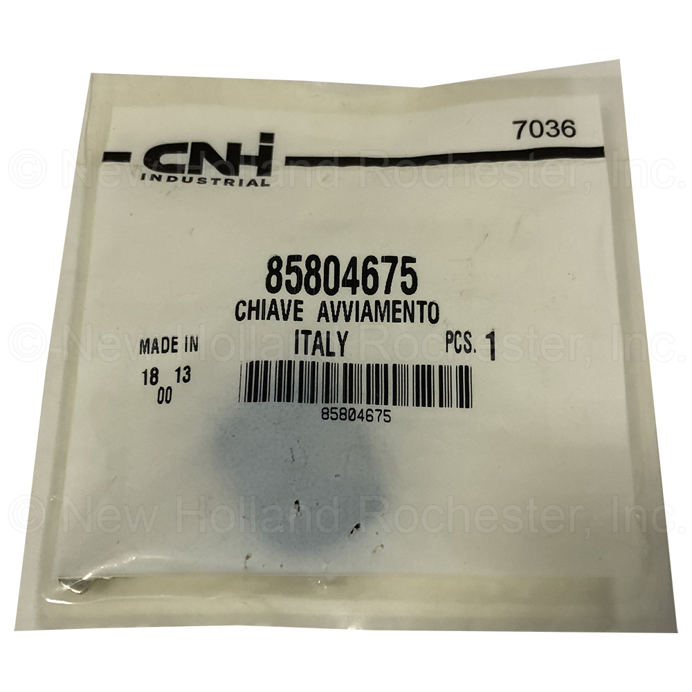 New Holland Lock Key Part # 85804675 - Image 2
