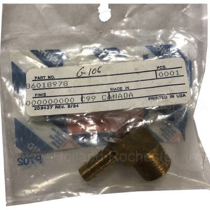 New Holland Elbow Part # 86018978