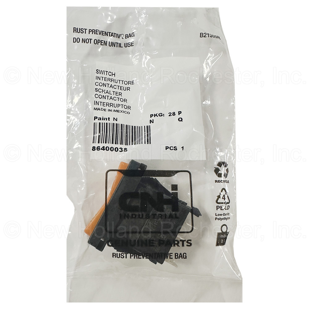 New Holland Switch Assembly Part # 86400038 - Image 3