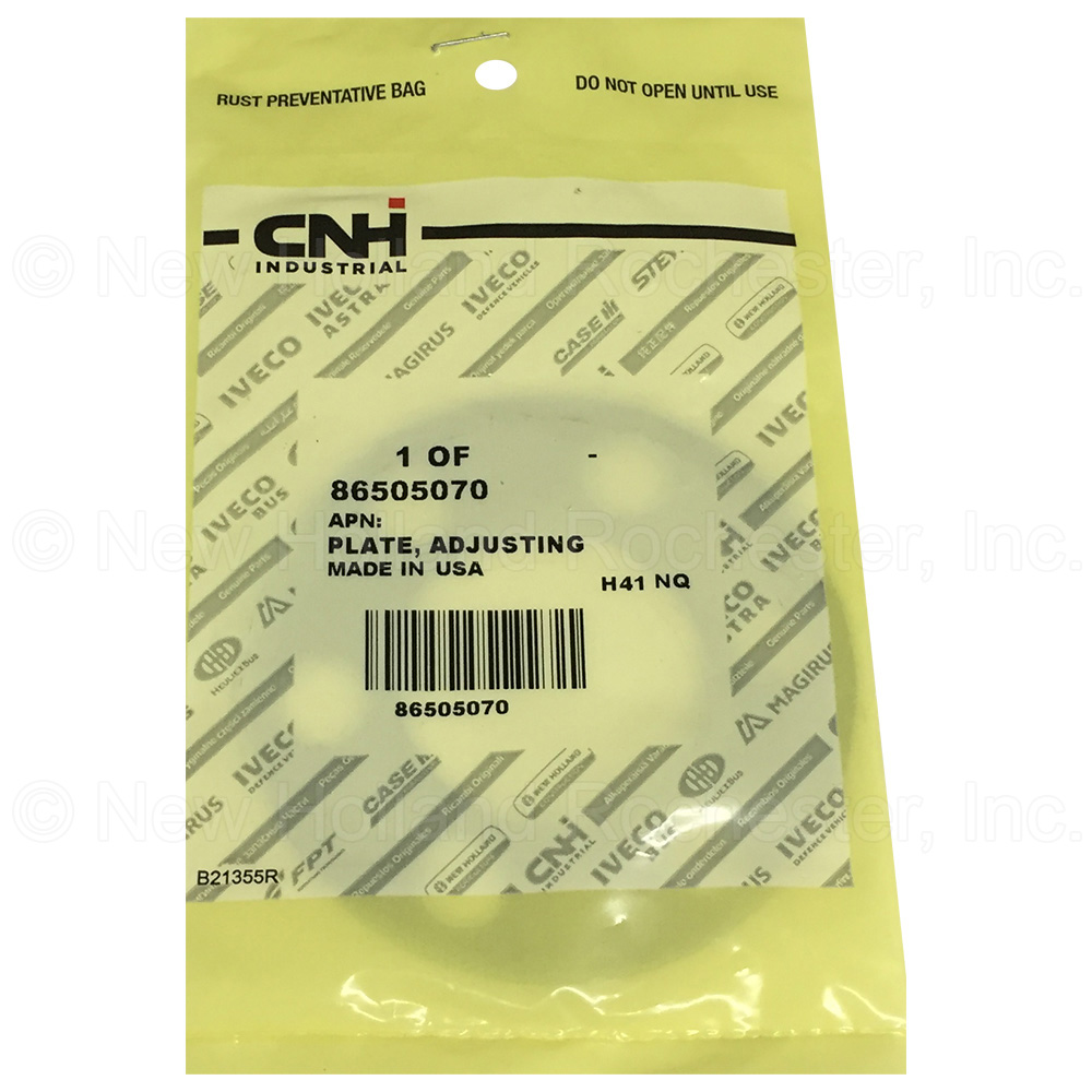 New Holland Adjusting Plate Part # 86505070 - Image 2