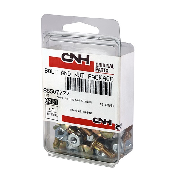 New Holland #12-24 x 5/8" Bolt & #12-24 Lock Nut Kit (50ea) Part # 86507777