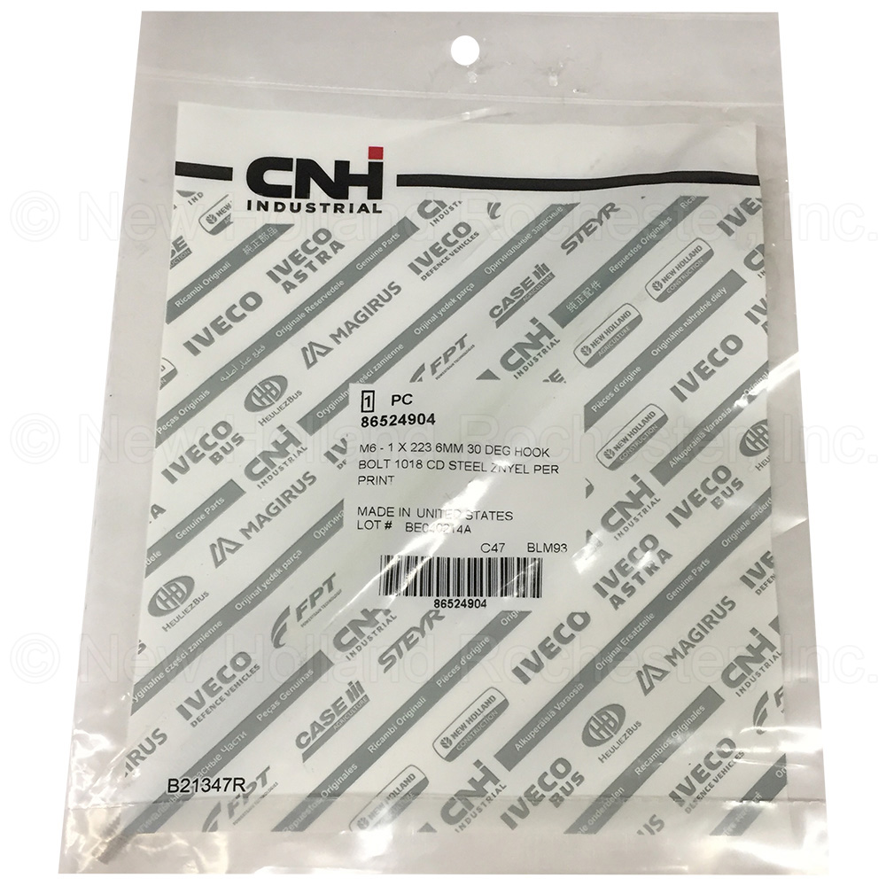 New Holland Bolt Part # 86524904 - Image 2