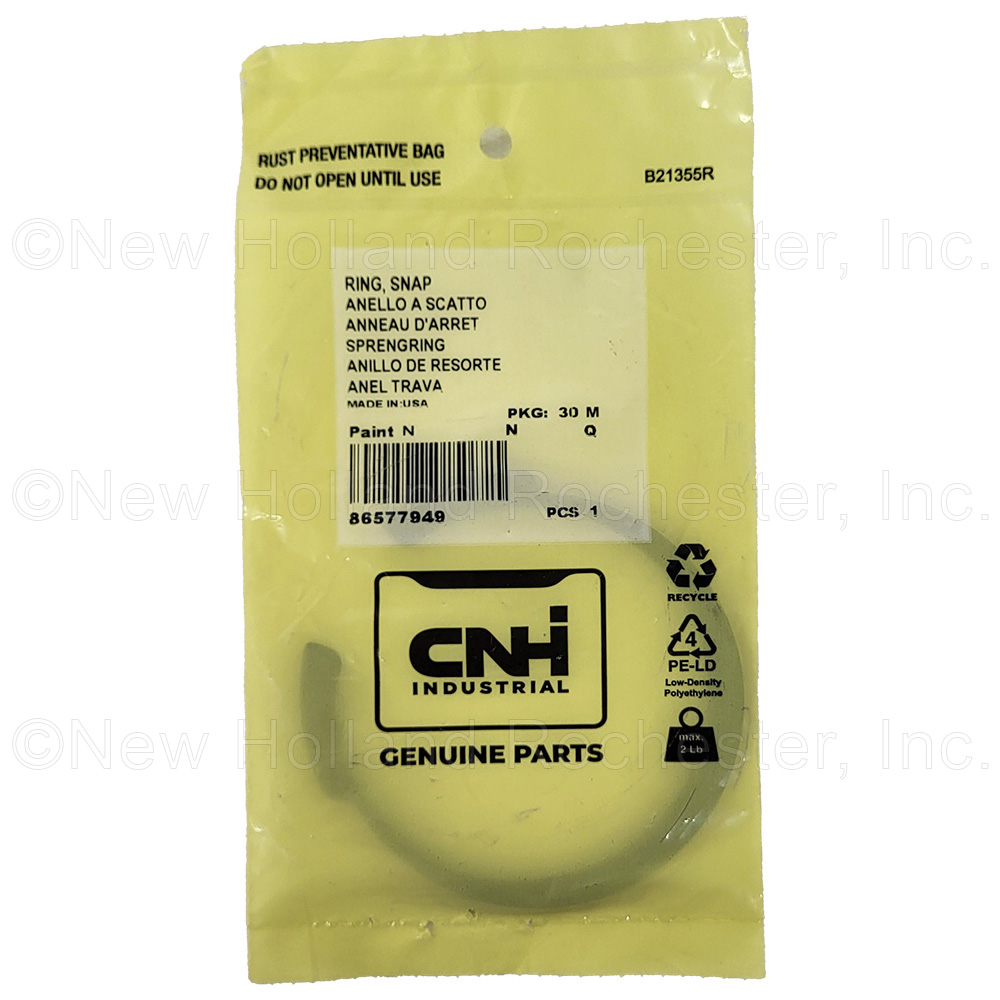New Holland Snap Ring Part # 86577949 - Image 3