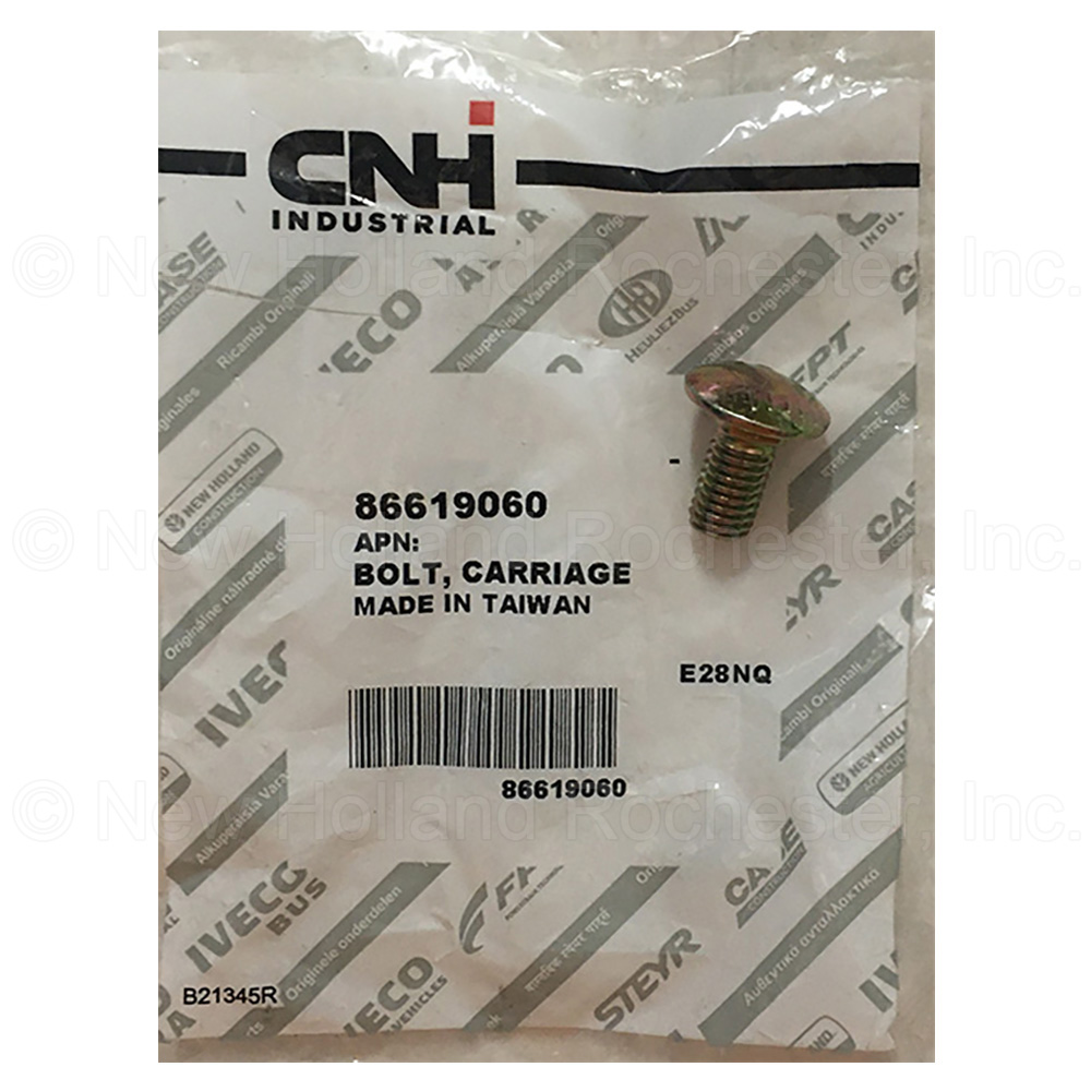 New Holland Carriage Bolt Part # 86619060
