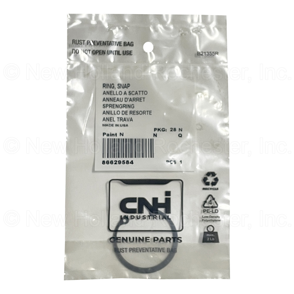 New Holland Snap Ring Part # 86629584 - Image 3