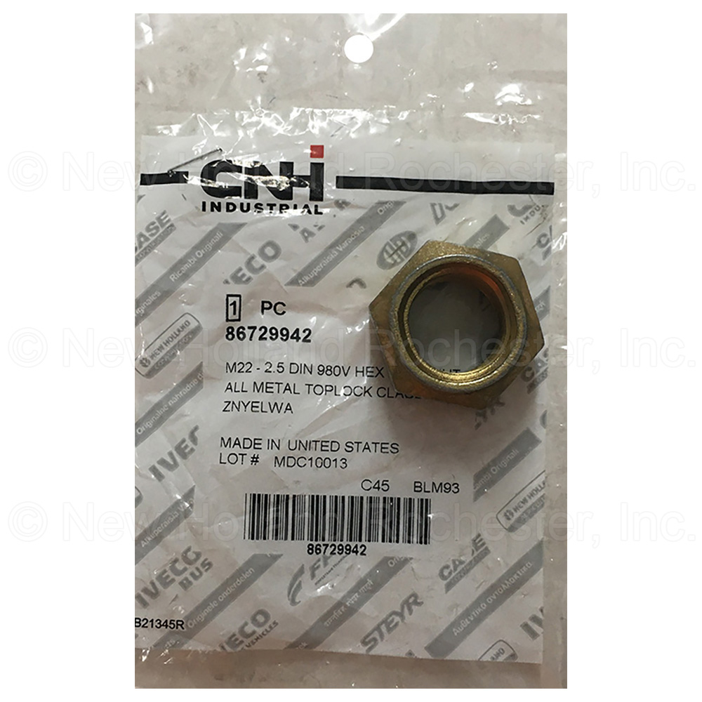 New Holland Lock Nut Part # 86729942