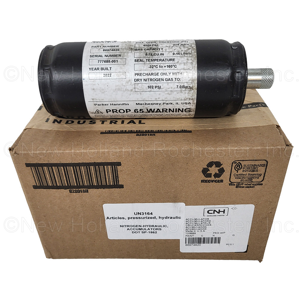 New Holland Accumulator Part # 86974820 - Image 5