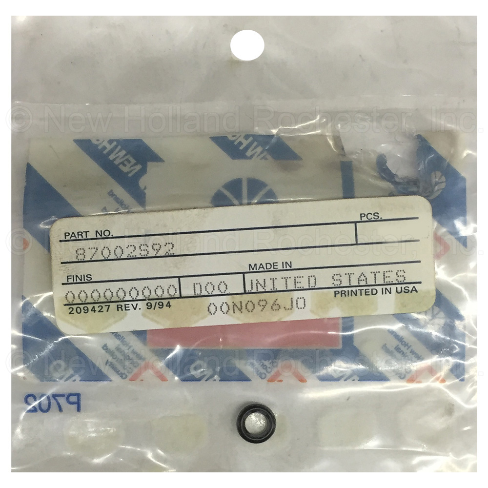 New Holland O-Ring Part # 87002S92