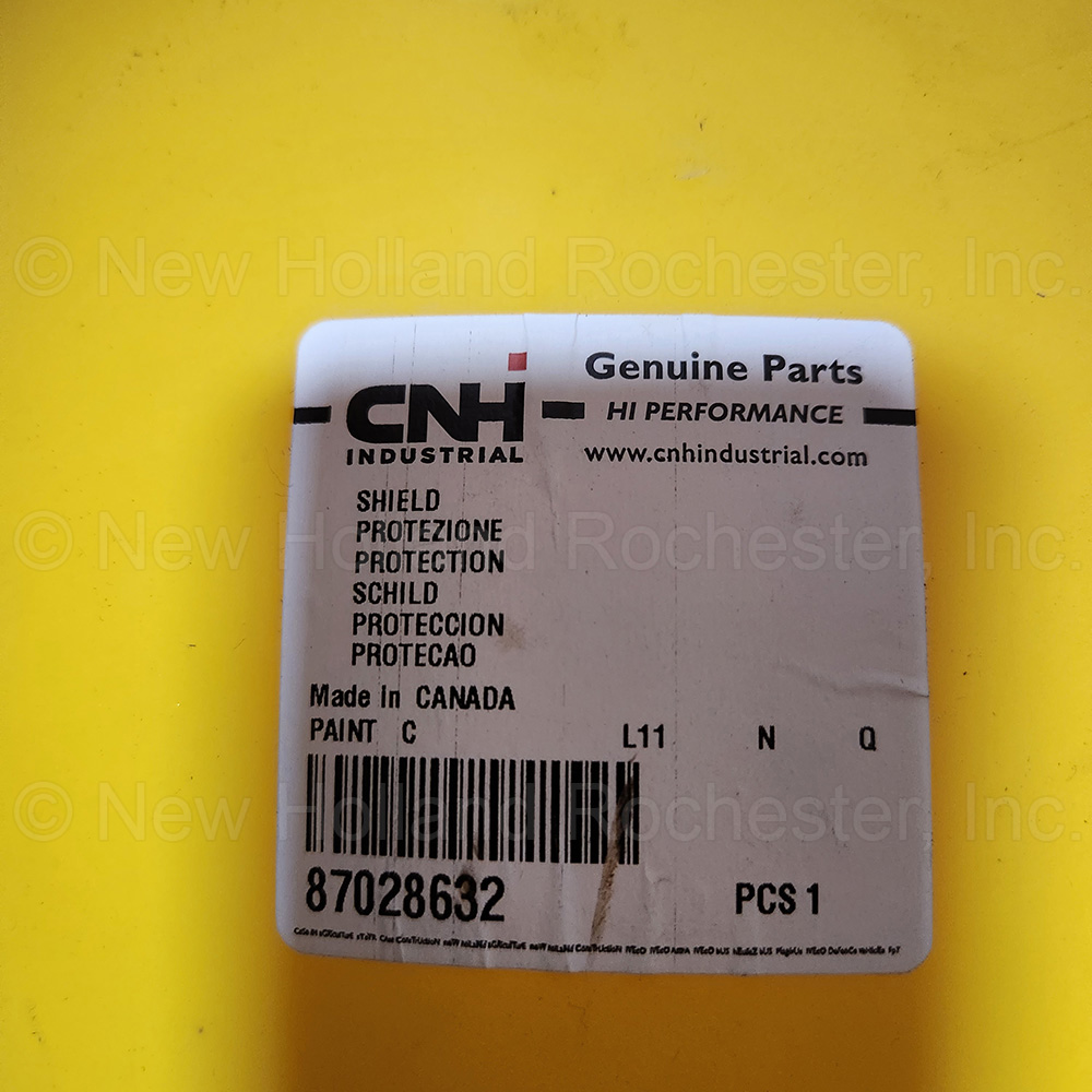 New Holland Shield Part # 87028632 - Image 5