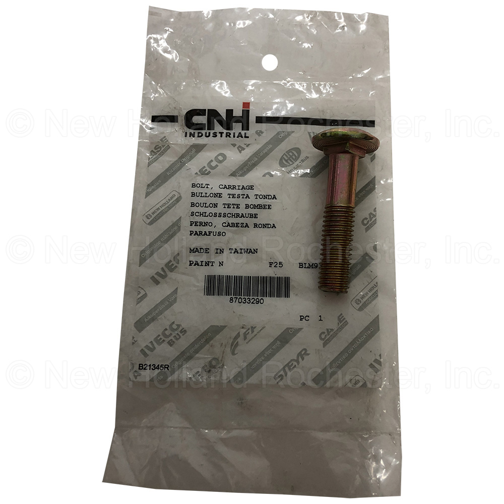 New Holland Carriage Bolt Part # 87033290