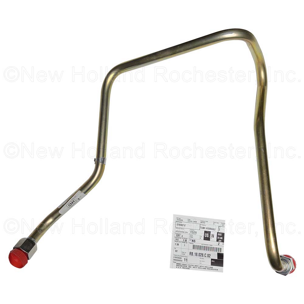 New Holland Hydraulic Tube Part # 87050212