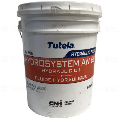 New Holland Tutela 5 Gal AW 68 Hydraulic Oil Part # 87299897