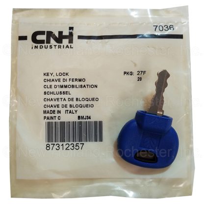 New Holland Key Part # 87312357
