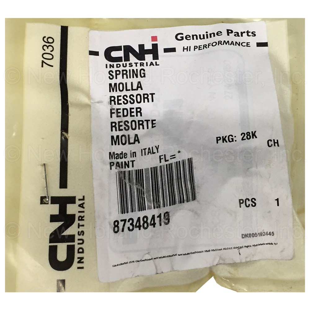 New Holland Spring Part # 87348419 - Image 2