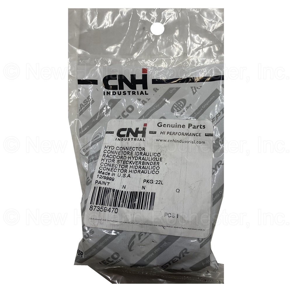 New Holland Hyd Connector Part # 87359470 - Image 2