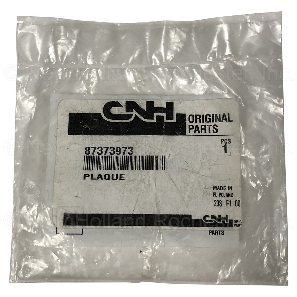 New Holland Plate Part # 87373973 - Image 2