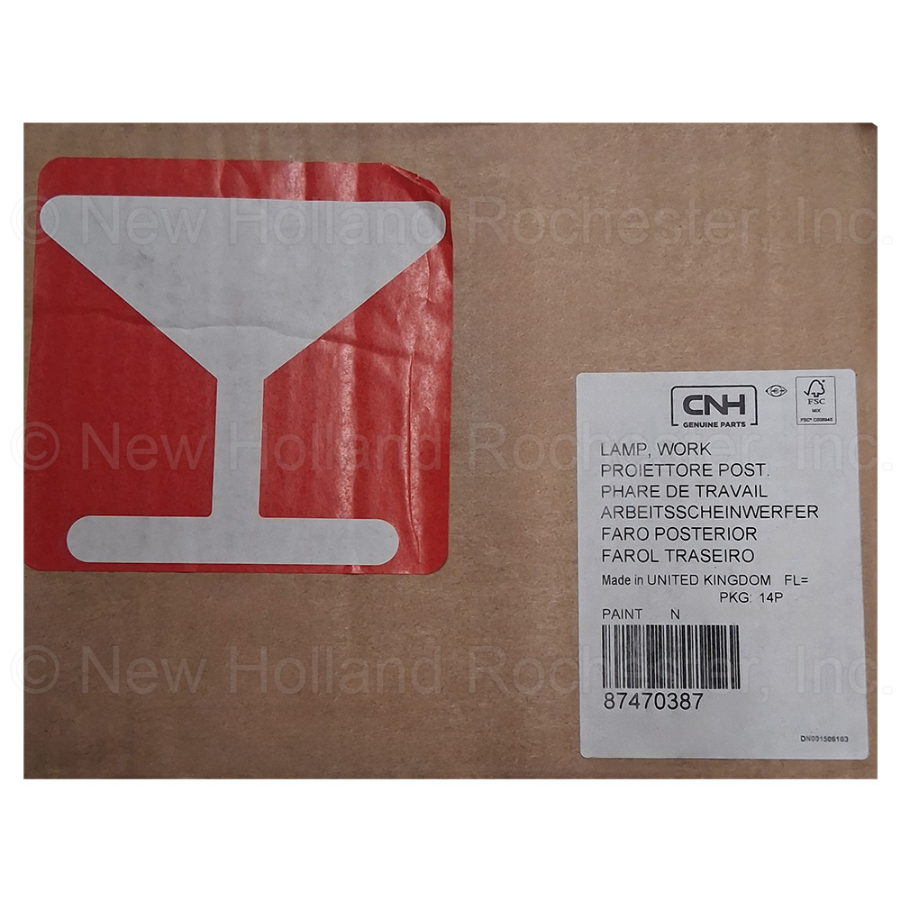 New Holland Work Lamp Part # 87470387 - Image 3