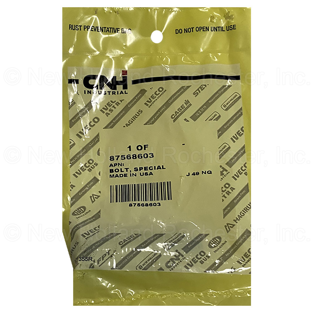 New Holland Bolt Part # 87568603 - Image 2