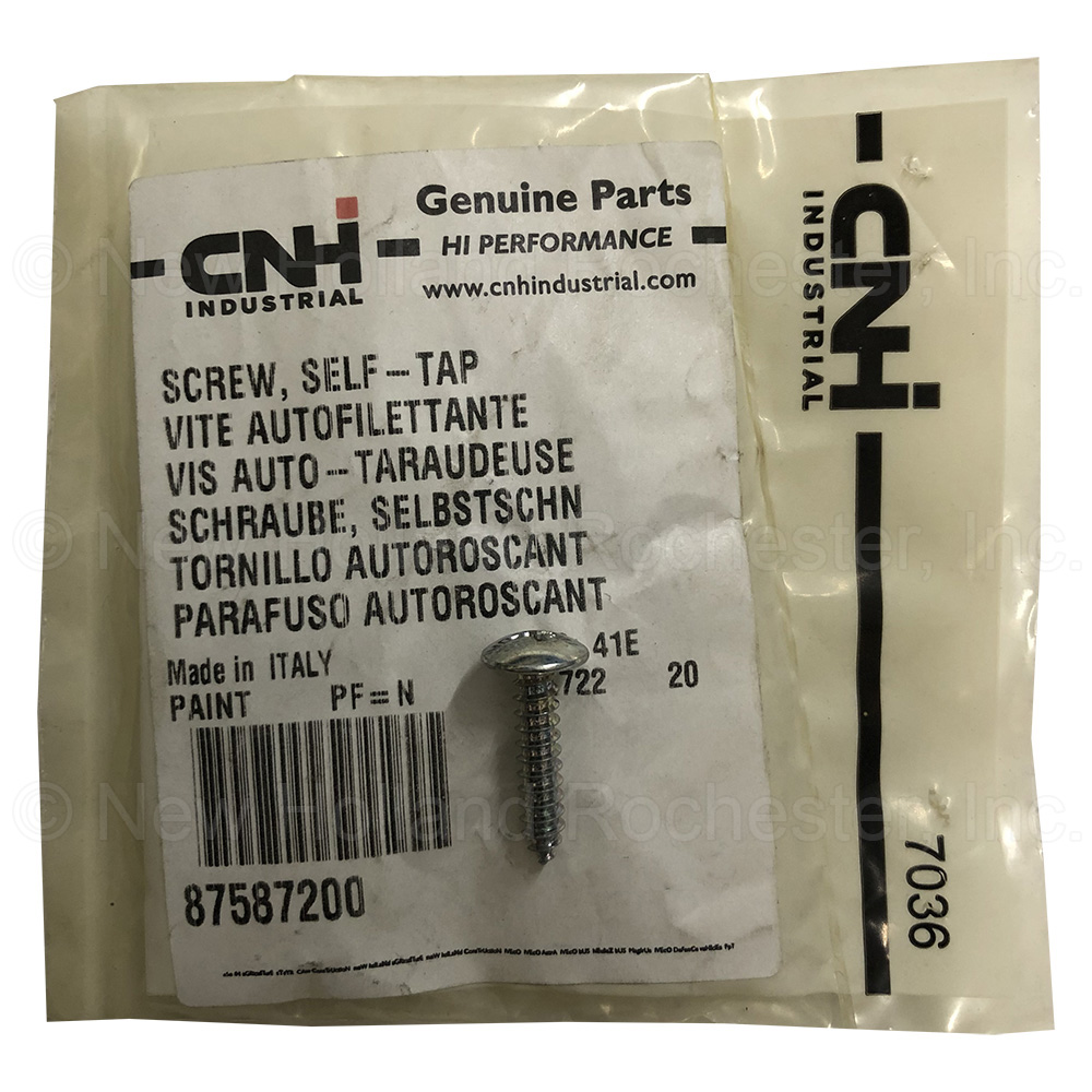 New Holland Self-Tap Screw Part # 87587200