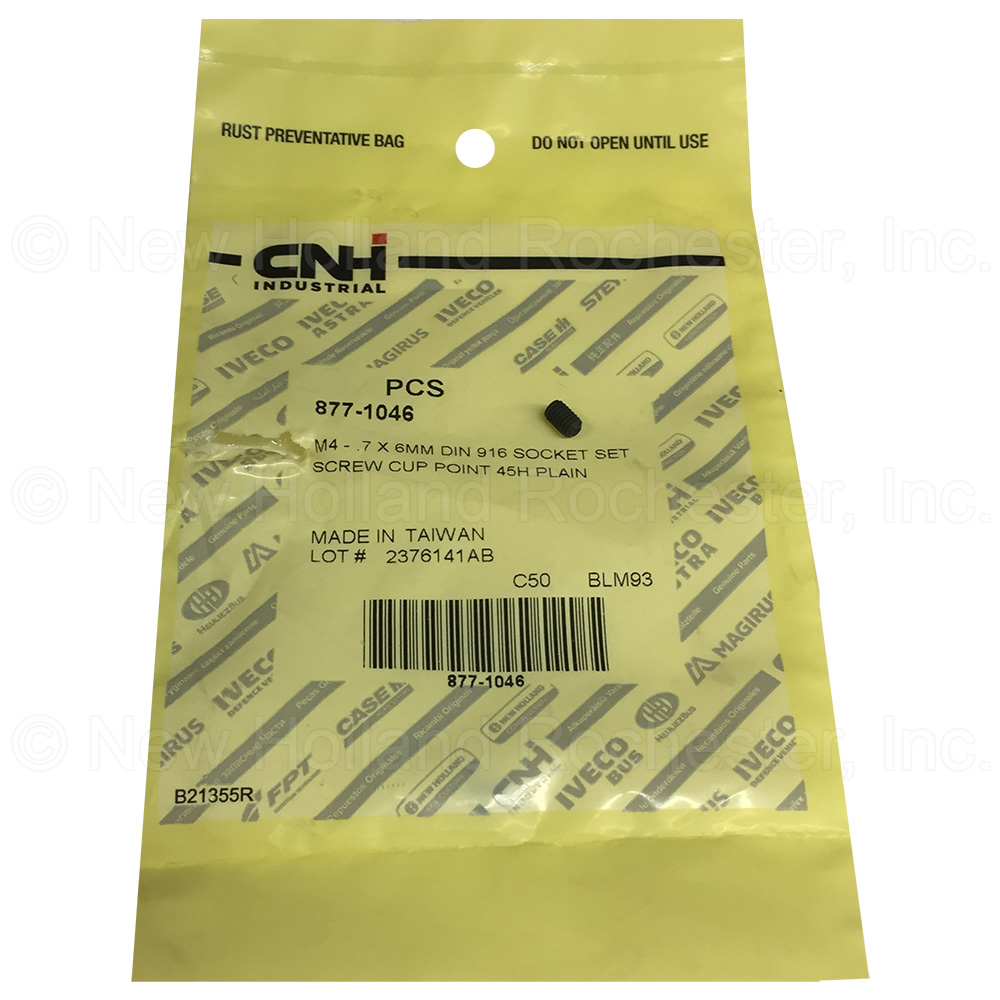 New Holland Set Screw Part # 877-1046