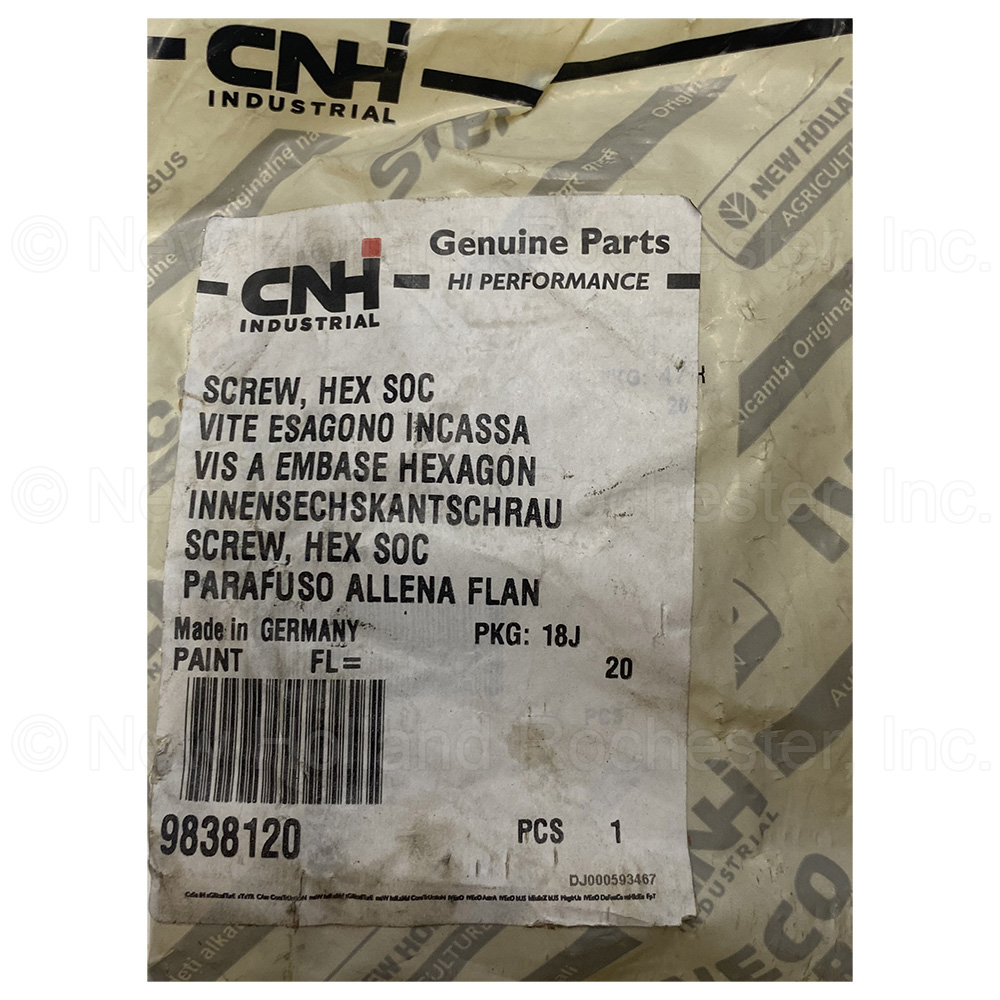 New Holland Screw Part # 9838120 - Image 2