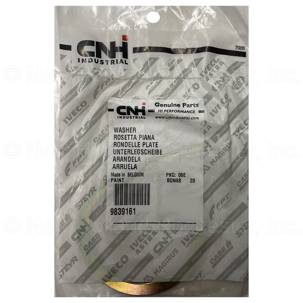 New Holland Washer Part # 9839161 - Image 2