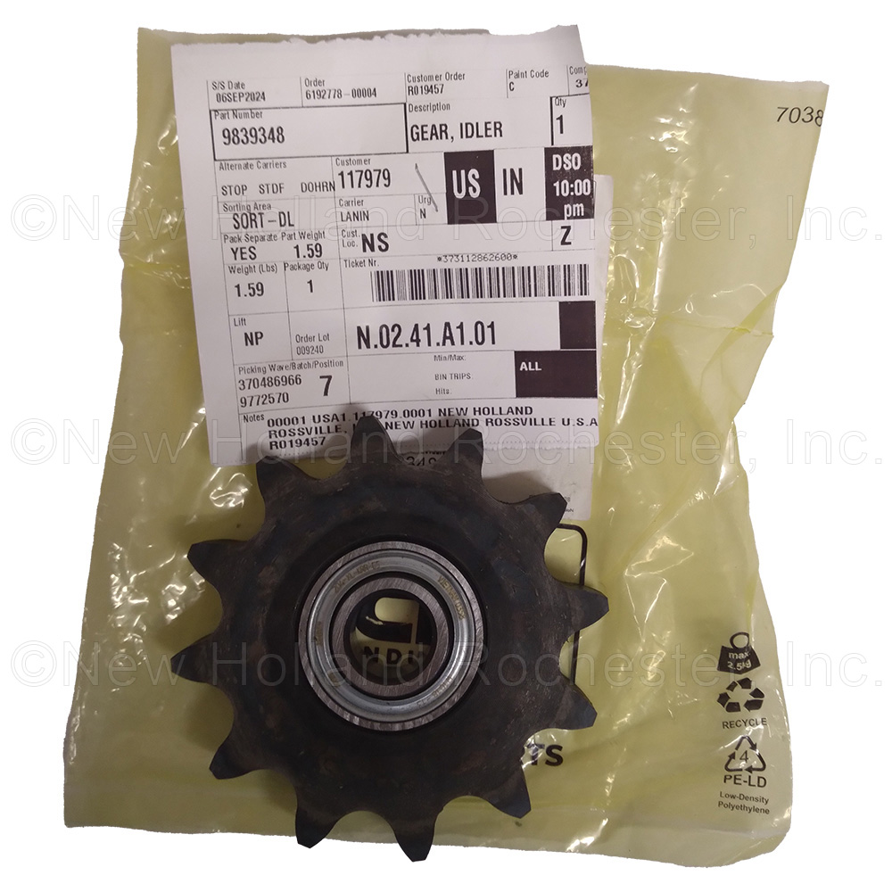 New Holland Idler Gear Part # 9839348