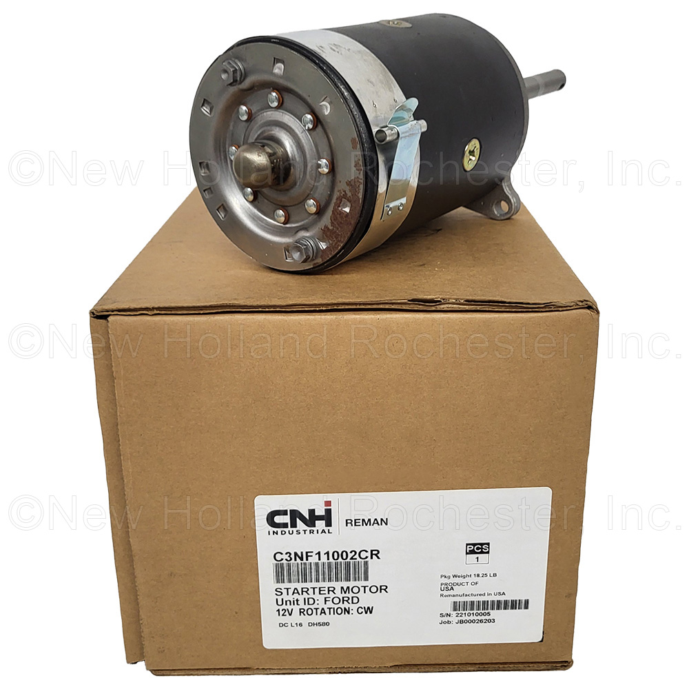 New Holland Reman Starter Motor Part # C3NF11002CR - Image 3