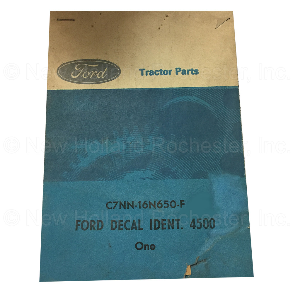 New Holland Decal Part # C7NN16N650F - Image 2